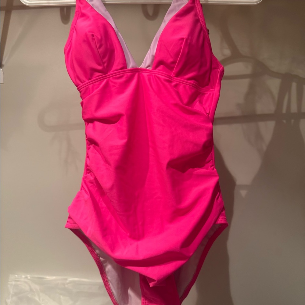 Cupshe Hot Pink One-Piece Swimsuit